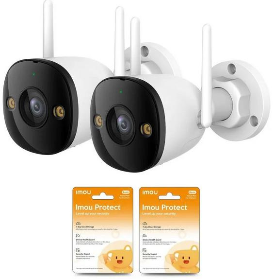 Set de 2 camere IP Imou bullet 3 5MP cu nori Imou Protect