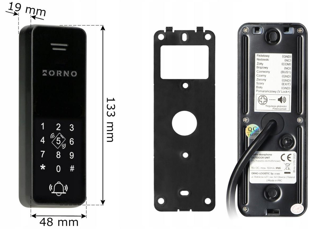 ORNO OR-DOM-BA-933/B intercom set