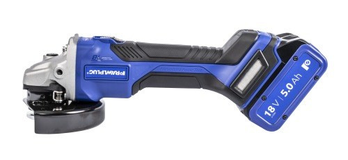 18V 125mm-es sarokcsiszoló változó fordulatszám-szabályozással 2 5Ah akkumulátor töltő 6.5A tok RawlCase