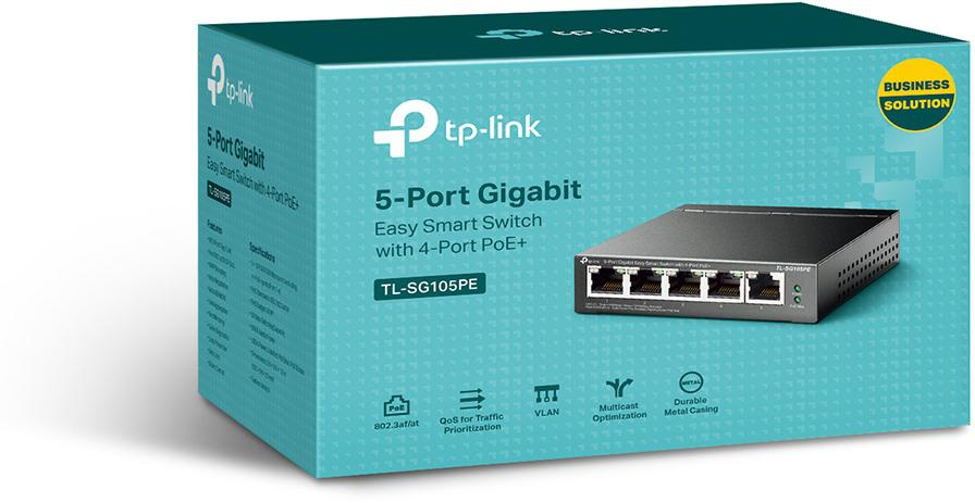 Switch TP-Link TL-SG105PE 5 ports Gigabit Easy Smart