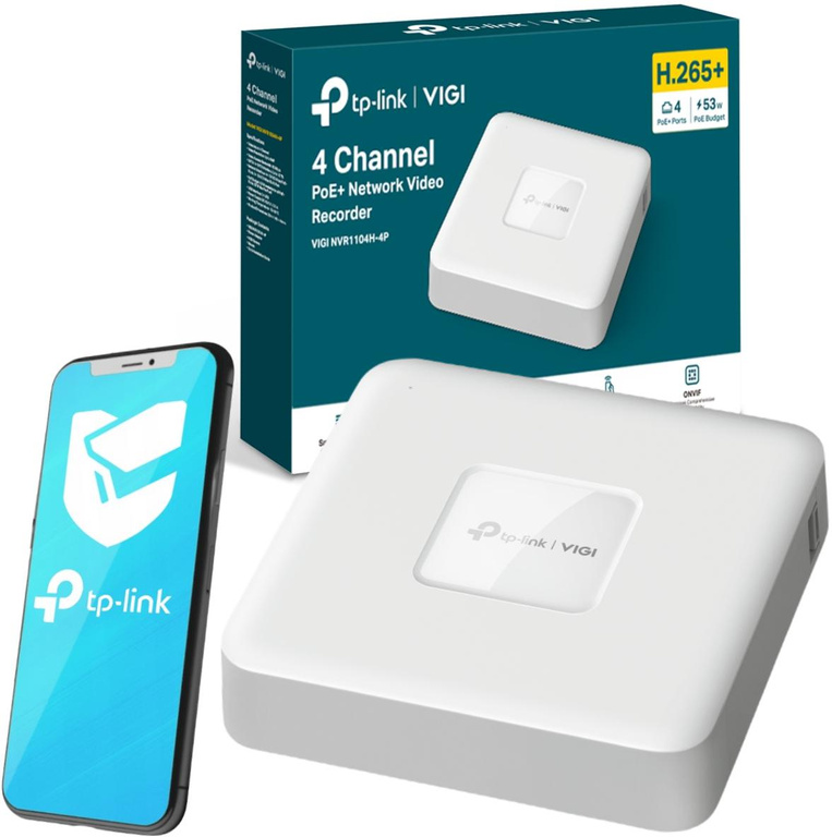 Rejestrator TP-Link Vigi NVR1104H-4P do monitoringu wideo