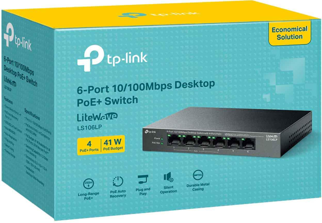 Switch TP-Link LS106LP 5 ports Gigabit avec fonction PoE