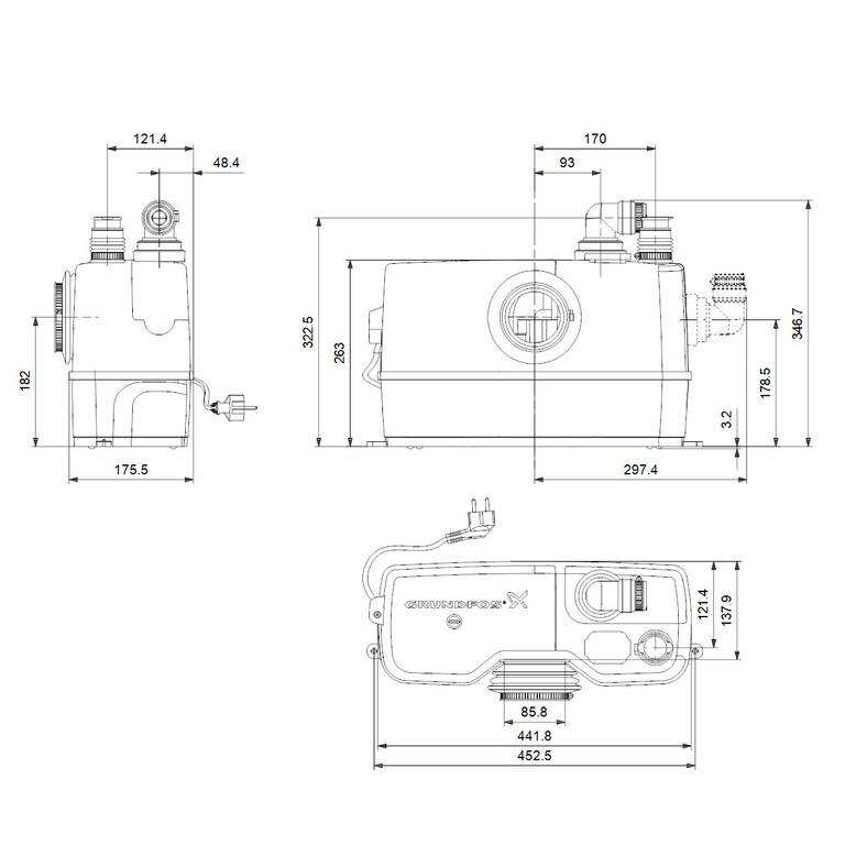 Sololift2 WC-1 shredder