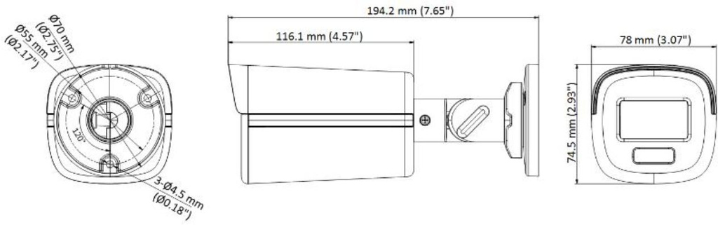 4IN1 HIKVISION CAMERA DS-2CE12KF3T-LE(2.8mm)