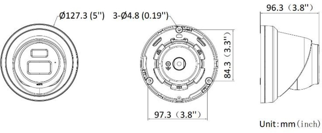 HIKVISION IP CAMERA DS-2CD2363G2-LI2U(2.8mm)