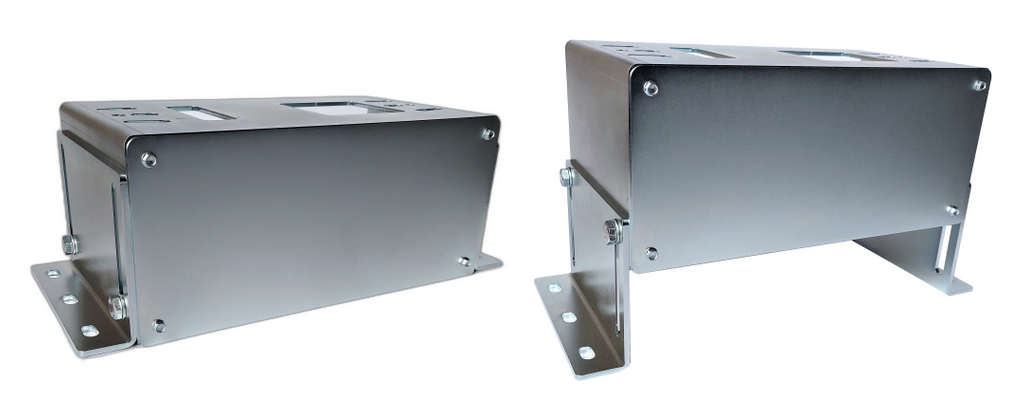 Mounting base 15.5-24cm galvanized RAL7016 for DEA LIVI, SOMFY ELIXO, BFT DEIMOS, ROGER M30 drives