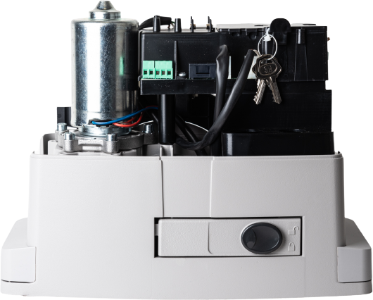 Kit di automazione per cancelli scorrevoli Beninca KBULL624SW.PM 24V con peso massimo fino a 600 kg e accessori