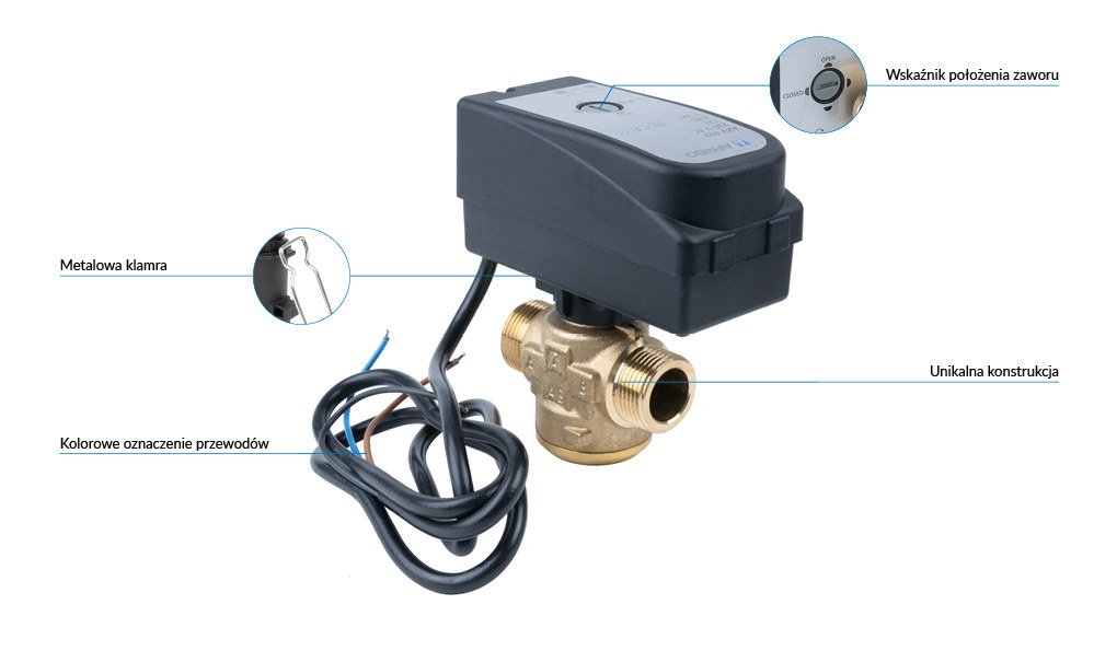 aZV 452 2-way zone valve, DN15, G3/4", Kvs 10 m3/h, NO, normally open