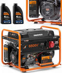 KIT DAEWOO GDA 7500E-3 6.0kW GENERATOR + 2x GENERATOR OIL SAE 10W-30 DWO 600