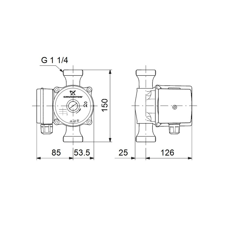 Circulation pump UP 20-45N 150