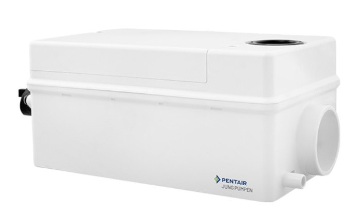 Compact pompstation voor vuil water / condensaat (tijdelijk tot 70 graden C) HEBEFIX MINI