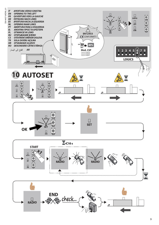 Kit BFT DEIMOS Ultra BT B600 EE KIT - 600 kg sliding gate operator with MERAK control panel