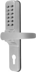 EURA door handle with mechanical keypad, no power required