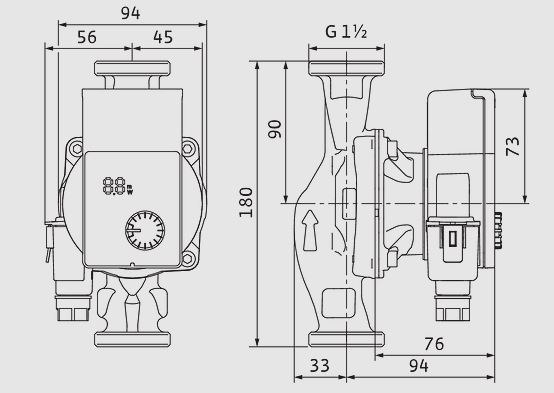 Wilo-Yonos PICO 1.0 25/1-4 universal circulating pump