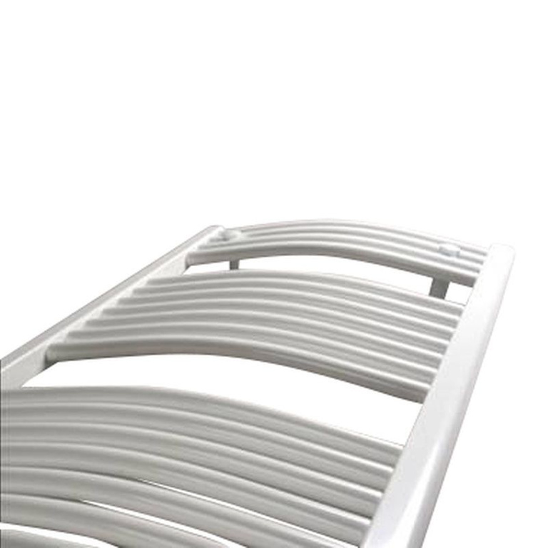 ONNLINE Radiateur de salle de bains PBT 180/075 1125W courbe, raccordement.fond, espacement= 702mm, blanc RAL9016
