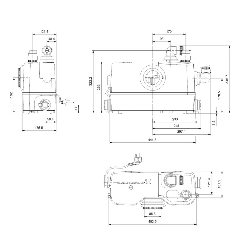 Sololift2 WC-3 shredder