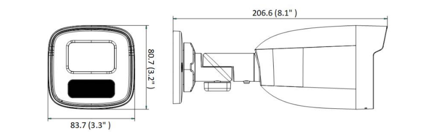 Hilook by Hikvision 4MP IPCAM-B4-50IR 4mm horn camera