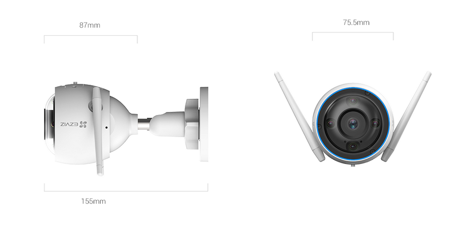 Ezviz H3 3K IP kamera 5MP felbontással