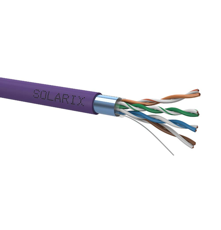 Kabel LAN F/UTP kategoria 5e Solarix SXKD-5E-FTP-LSOH