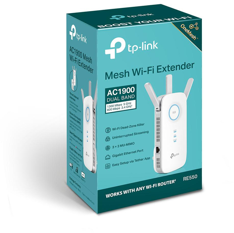 Repeater TP-Link RE550 AC1900 Wi-Fi Range Extender Dual Band TP-Link RE550 AC1900 Wi-Fi Range Extender Dual Band