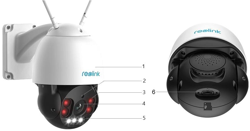 Reolink IP Camera RLC-523WA 5 Mpx PTZ Wi-Fi camera