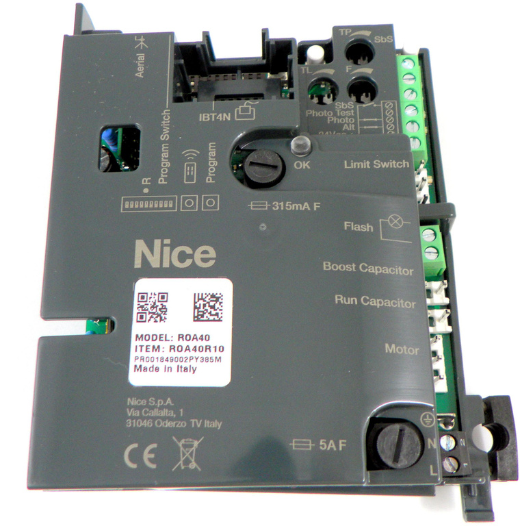 Vezérlőegység Nice ROA40R10 ROX600/1000 SPROA40R10 ROX600/1000-hez