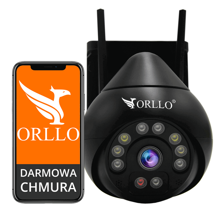 Orllo IP-Kamera Z8 Pro WiFi Outdoor Drehbare Nacht Farbe 4MP