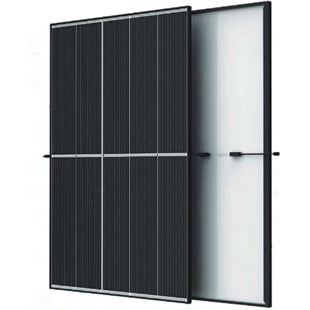 Photovoltaikmodul Trina TSM-430DE09R.08, 430W, Halbzellen, schwarzer Rahmen, weißes Rückblatt, 1762x1110x30mm