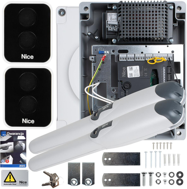 Set Nice WINGO 2024 24V pour portails à deux battants sans photocellules