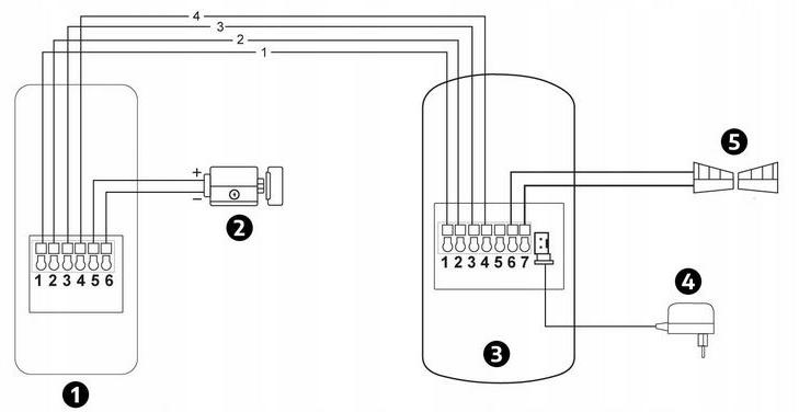 EURA ADP-09A3 black hands-free intercom