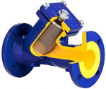 Figura 821A, DN100 PN16, dimensiunea ochiurilor 1,6 mm, (15 ochiuri/cm2). Material corp: fontă cenușie, temperatură maximă: 300 °C