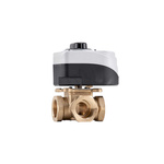 Valvola miscelatrice a 4 vie da 1 pollice Kv 12,0 con attuatore a 3 punti 230V