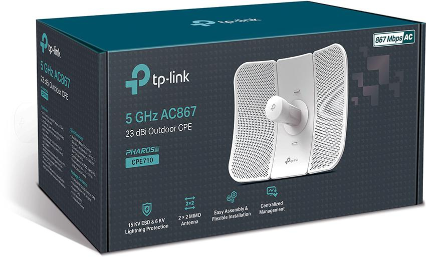 AP TP-LINK CPE710 - Punto de acceso Wi-Fi exterior de 5 GHz