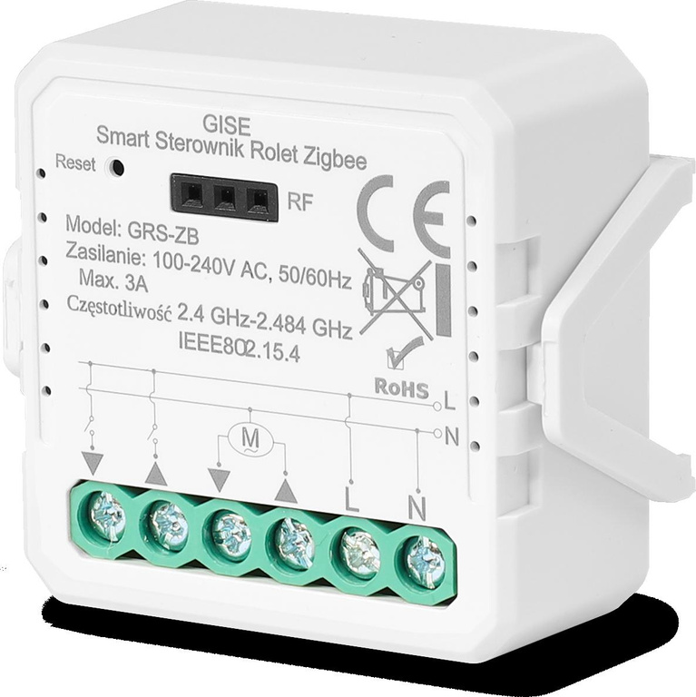 GISE Controllore intelligente per tapparelle Zigbee | Tuya | GRS-ZB