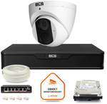 BCS Point IP Surveillance Kit 1x BCS-P-EIP14FSR3 Kamera DVR mit 1TB Laufwerk