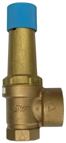 Safety valve brass 6/4 inch 6 bar for heating and water systems