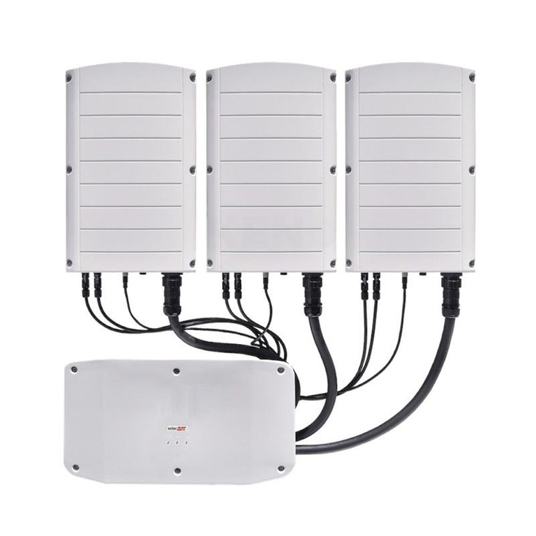 SolarEdge 100kW inverter, on-grid, three-phase, 3 mppt, no display, wifi (SE100K-RW00IBNM4 with 3xSESUK-RW00INNN4)