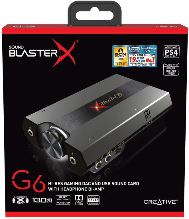 Carte son externe Creative Sound BlasterX G6