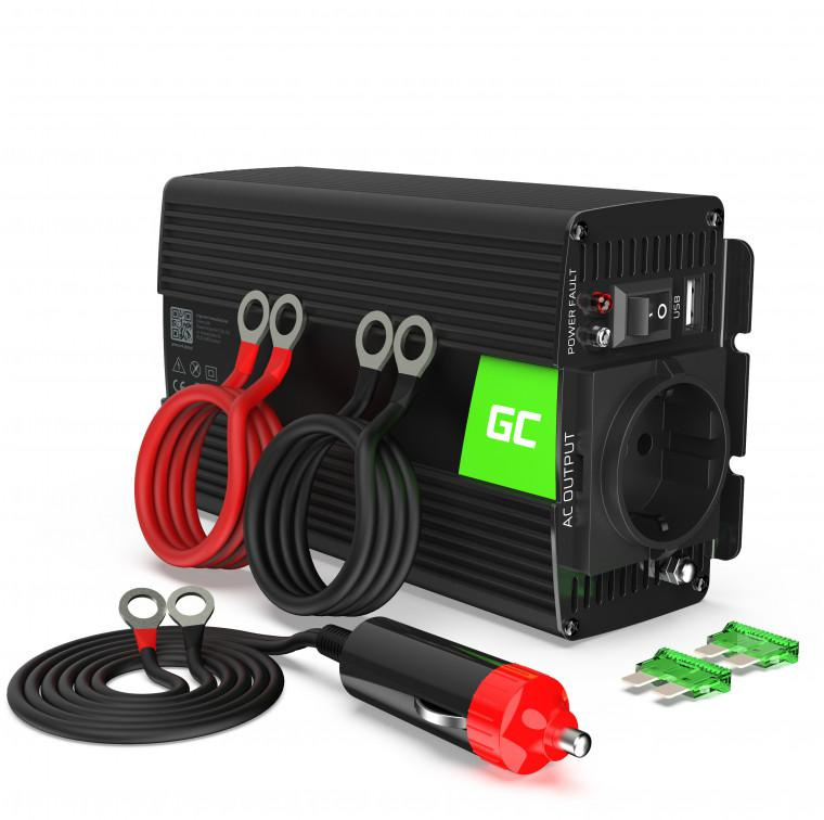 Green Cell 12V -> 230V 300W/600W CONVERTER SINUSOIDA INV05DE