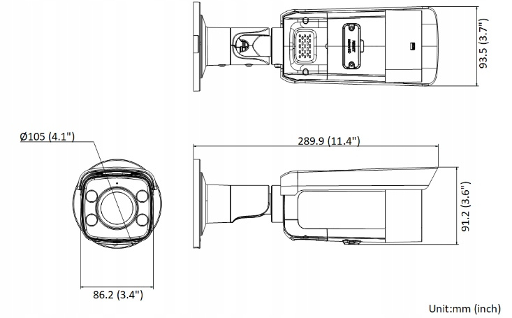 HIKVISION Camera IP DS-2CD2T47G2H-LISU/SL 4MP 2.8mm Suport ONVIF pentru exterior