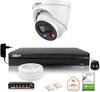 Dahua TIOC IP surveillance kit 8mpx 4K camera IPC-HDW3849H-AS-PV-0280B-S5 DVR with disk for continuous operation