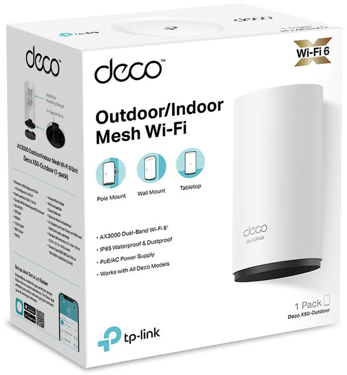 HOME WI-FI MESH SYSTEM TP-LINK DECO X50-OUTDOOR