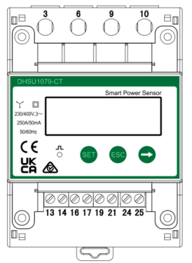 Huawei DHSU1079-CT three-phase power sensor DIN module energy measurement RS485 Modbus CT 250A 50mA