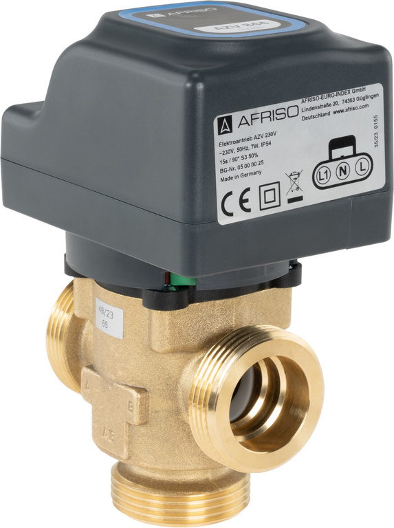 AZV 844 Valvola a 3 vie DN25 G1 1/4 di pollice Kvs 11 230 V AC AB-B