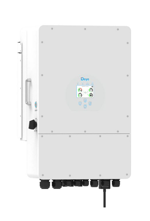 Onduleur hybride DEYE SUN-12K-SG04LP3-EU, 12KW, triphasé, 2MPPT prend en charge la batterie basse tension.