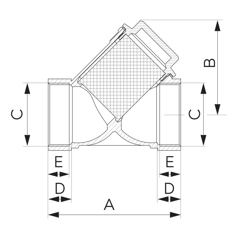 Diagonální filtrační matice DN100 G4
