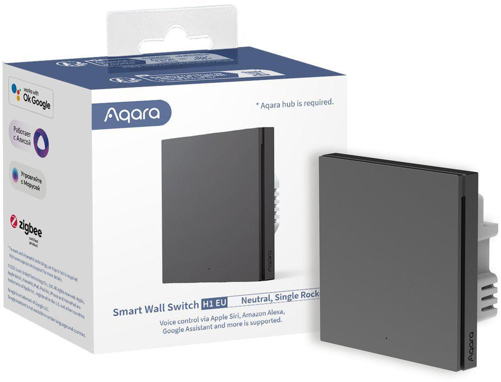 Aqara Smart Wall Switch H1 Grey Single