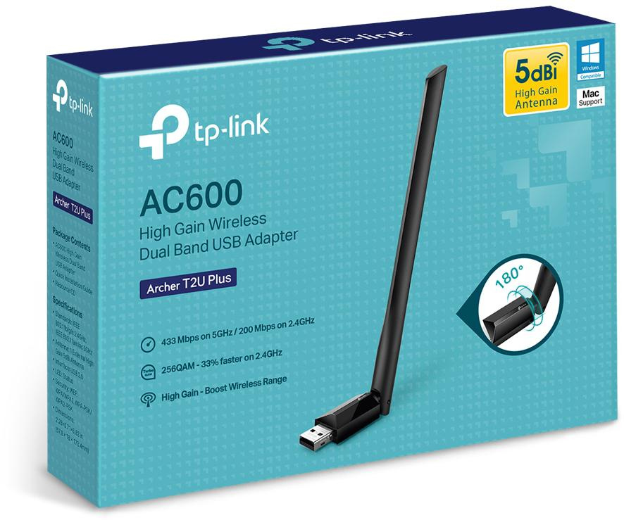 Adaptador WLAN USB TP-Link Archer T2U Plus