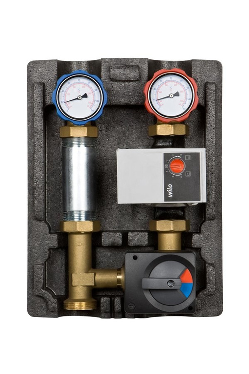 Gruppo pompa e miscelatore PROFFmix per impianti di riscaldamento centralizzati con valvola miscelatrice