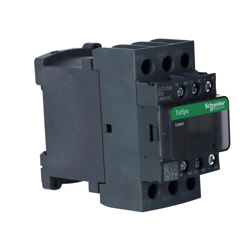 Power contactor TeSys D AC3 32A 3P 1NO 1NC coil 48VDC box terminals